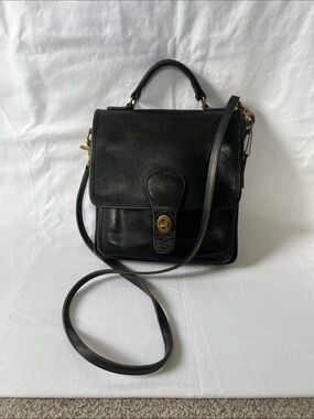 Vintage Coach Station Bag Leather Top-Handle and Crossbody